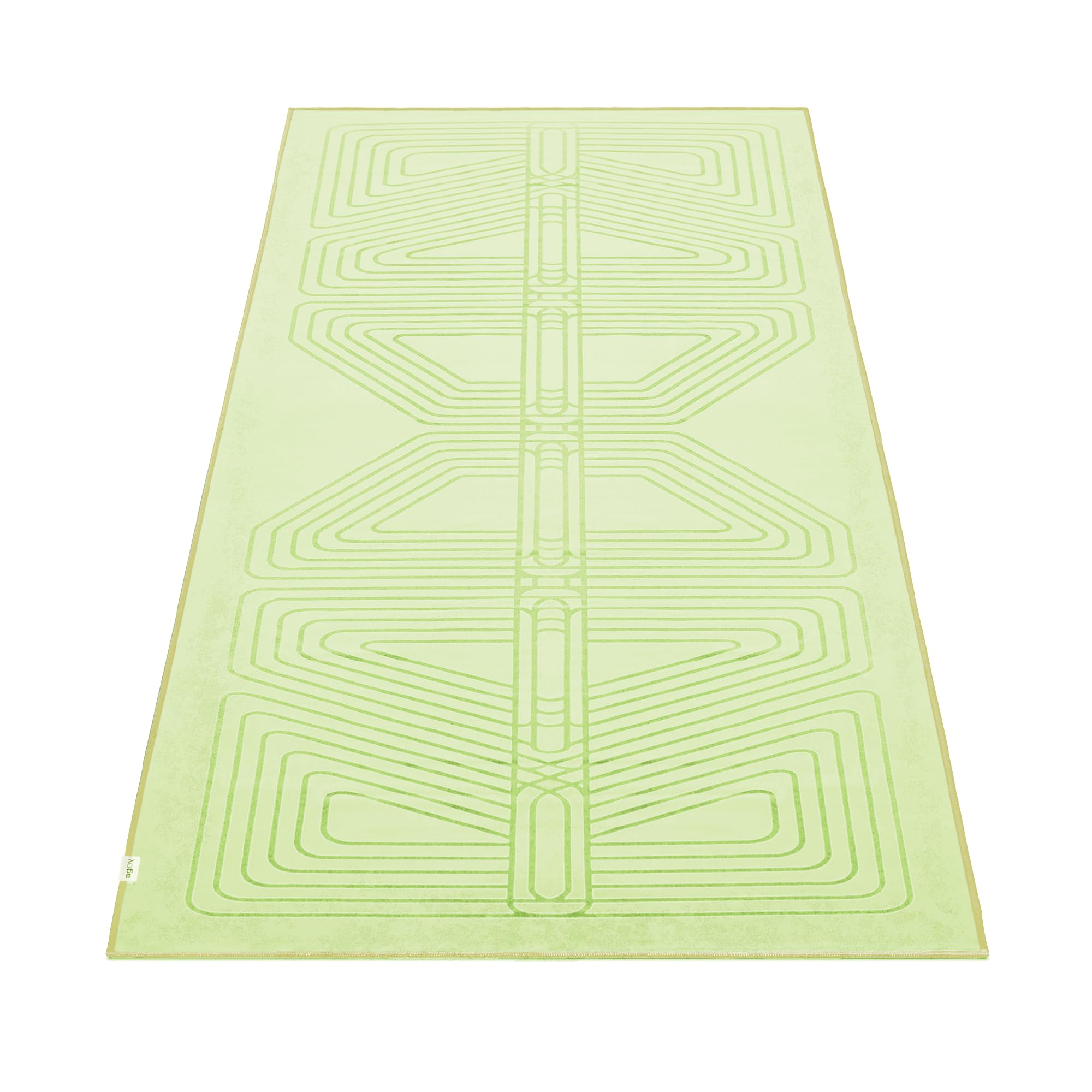 agoyj Gecko Yoga Towel WARRIOR Foldable Yoga Hot Yoga Yoga Hot Yoga Rug Officially Distributed in Japan - Mat, Non-Slip, Mat, Towel, - (Matcha Green)