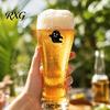 Tazza da bere a forma di fantasma carino 400 ml, bicchiere da birra, zucca spettrale, gatto nero, Halloween, bicchiere resistente in vetro spesso, bicchiere alto per le feste, per Bar, Cucina
