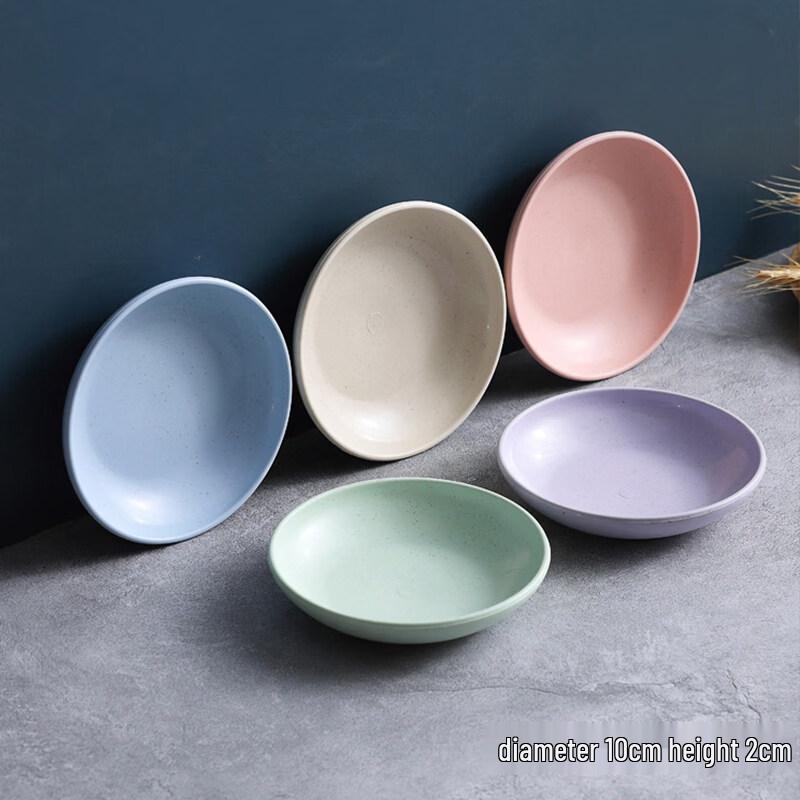 ZISIZ Disposable Round Thickened Plastic Plate