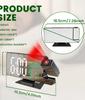 Projection Digital Alarm Clock 180 ° Arm Projection LED Alarm Clock Multifunctional USB Plug In Projector Desktop LED Clock