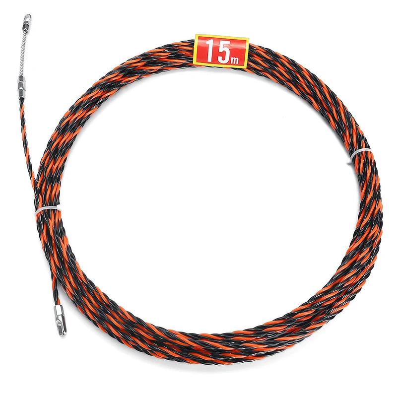 5-40M 5mm Cable Puller Fiberglass Electric Cable Wire Puller Electrical Tool Tape Cable Guide Device Push Duct Snake Rodder Fish