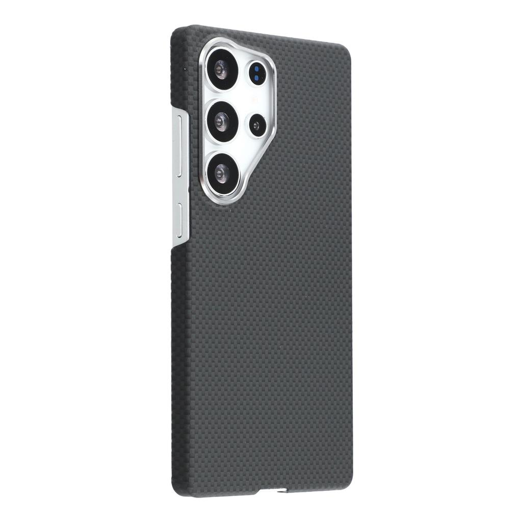 X-LEVEL For Samsung Galaxy S25 Ultra Case Compatible with MagSafe Carbon Nanofiber+Metal Lens Frame Phone Cover