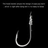 400pcs Carbon Steel Barbed Fishing Hook Eyed Sea Fish Hook Replacement Circles Hook Carp Fishing Tackle Easy to Use