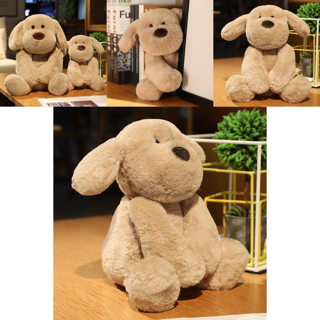 Cute Dog Plush Toy With Short Plush Fabric For Kid Birthday Gift