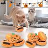 1pc-Halloween Pumpkin Pet Biting Toys Funny Soft Plush Dog Tooth Grinding Ball Can Make Sounds Dog Training Toys Pet Products