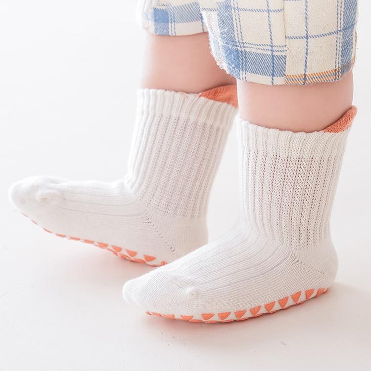 3 Paar/Los Baby Boden Socken Für Mädchen Jungen Frühling Herbst Neugeborenes Mädchen Junge Kleinkind Kurze Socke Kinder Anti-Rutsch Socken 0-5 Jahre