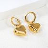 Stainless Steel Heart and Star Pendant Earrings for Women Suitable for Everyday Wear Fashionable INS Party Jewelry Waterproof