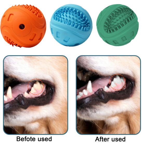 Indestructible Squeaky Dog Balls Interactive Dog Toys for Aggressive Chewers Large Medium