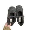 Retro Gentle Fairy Fluffy Shoes Female 2025 Autumn and Winter New Outer Wear Korean Version Flat-bottomed Velvet Mary Jane Single Shoes