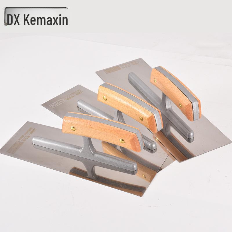Kemaixin Plastering Trowel with Wooden Handle - Paint, Scrape, and Putty Tool for Walls