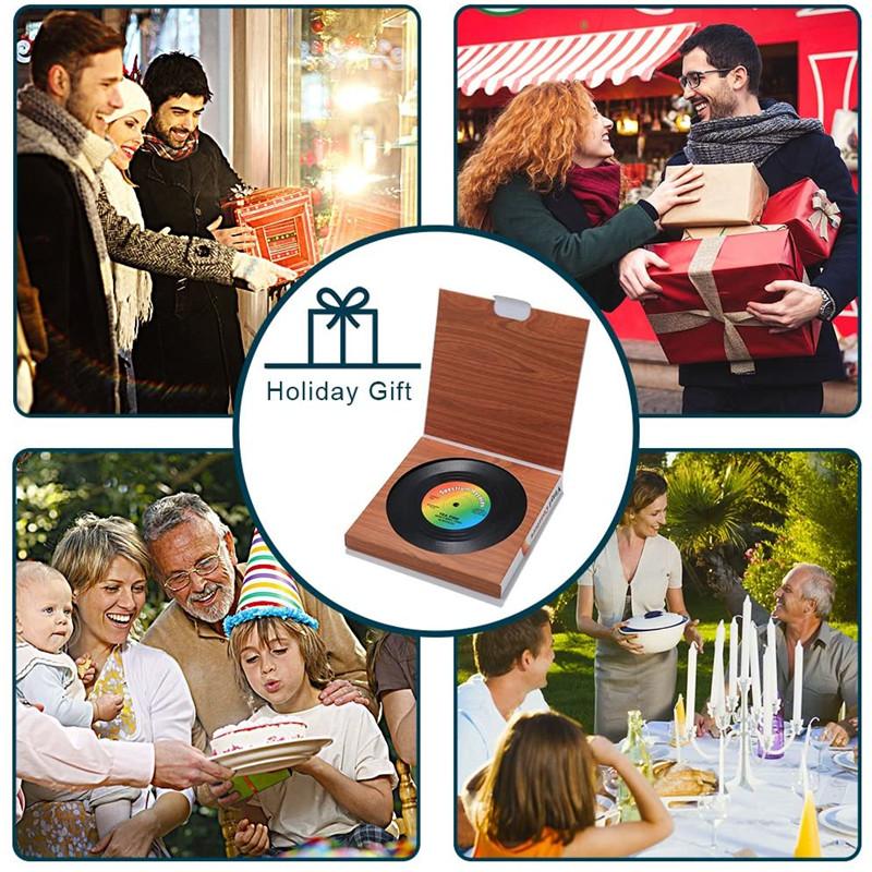 1 шт. Подставка под чашку из виниловой пластинки в стиле ретро — фото 6