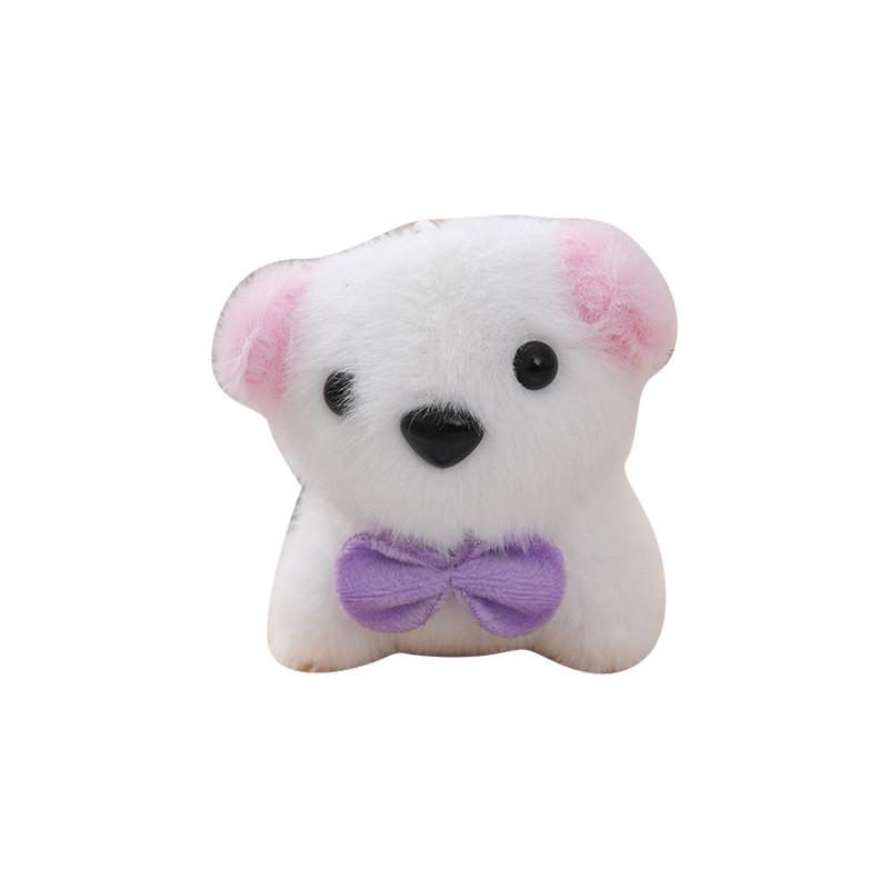 Adorable Plush Dog Keychain Accessory With Soft Pp Cotton And Colorful Ears