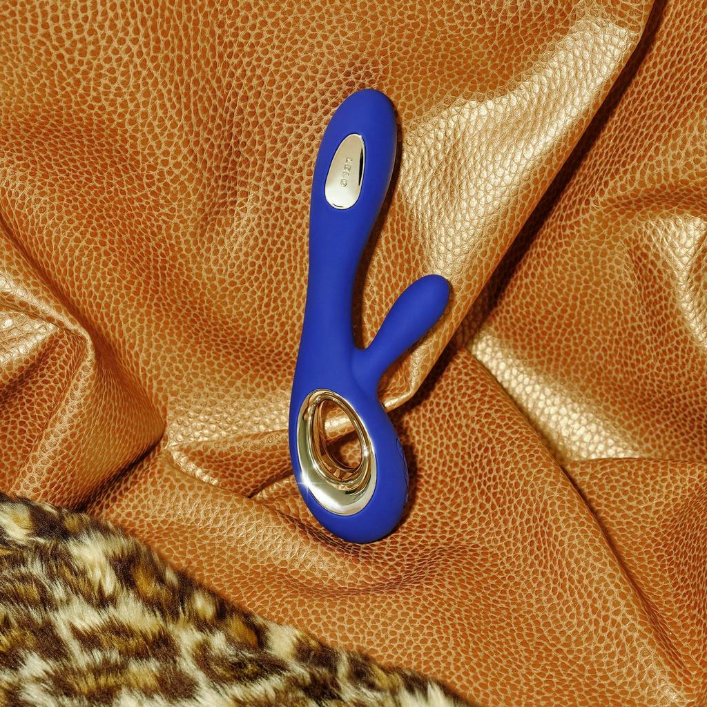 LELO SORAYA Wave Rabbit Vibe Vibrator with unique wave motion technology for sex toy for piston midnight blue - women, women, vibe,