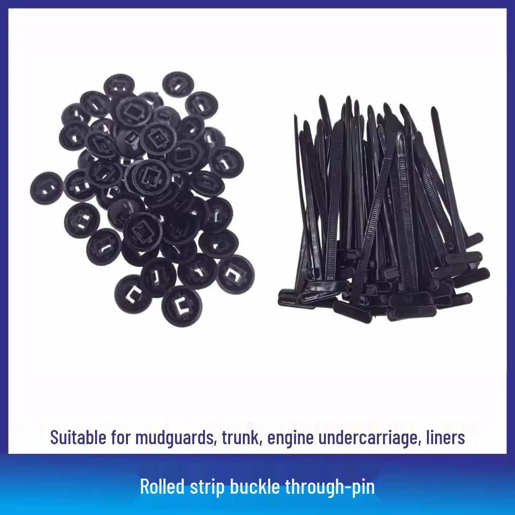 Universal Cable Tie Buckle Push Pin for Mudguard, Fender Liner, and Trunk Fixing.