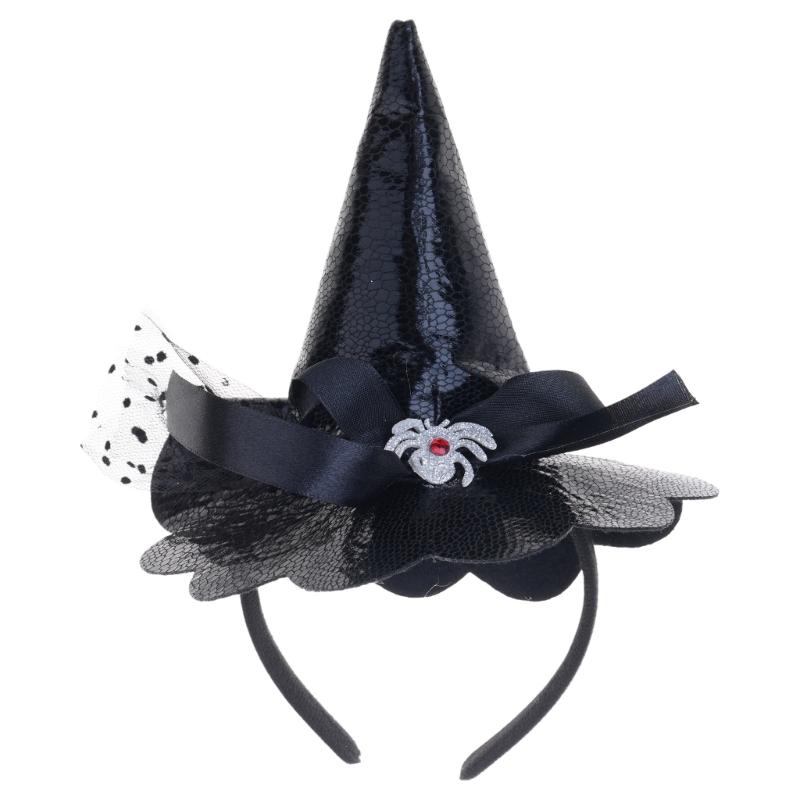 Halloween Cosplay Costume Hairband Witch Hat Headband Holiday Party Headdress