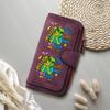 Cute Alien Printed Long Wallet Multi Card Holder Purse for Women Gift