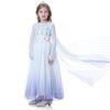 Frozen 2 Autumn Elsa Princess Dress – White Girls' Gown with Coat