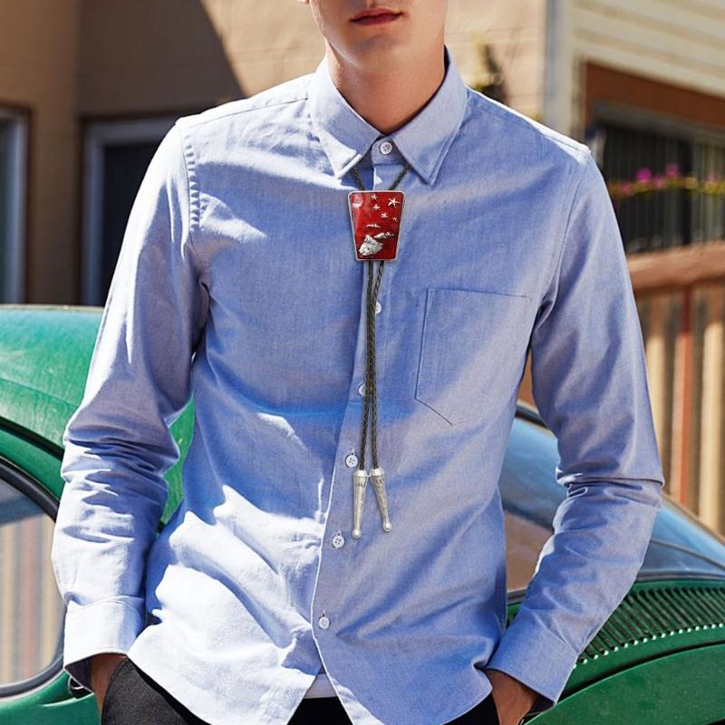 Bolo Styles Tie Western Bolo Tie Unique Bolo Necktie Men's Fashion Accessory for Men's Fashion