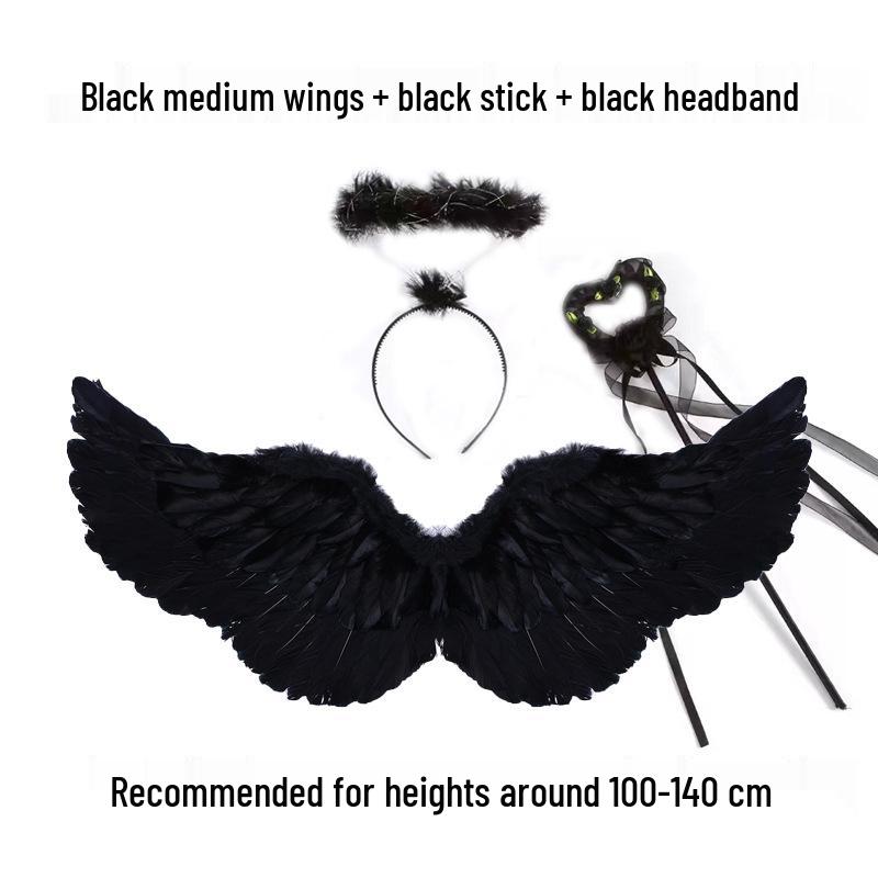 Angel Feather Wings Cosplay Props for Children & Adults - Ideal for Halloween & Parties