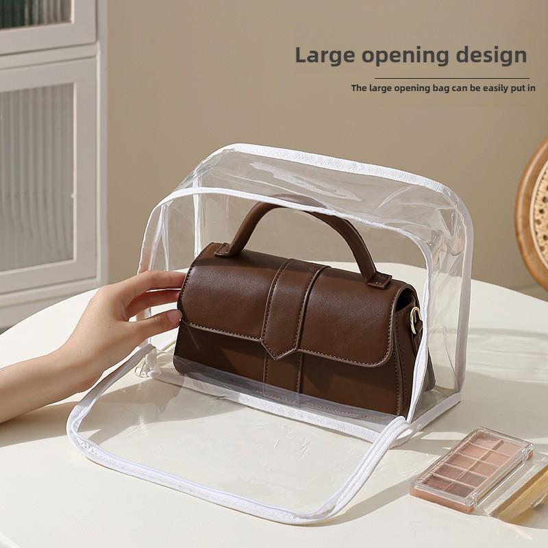 Dust-Proof Transparent Luxury Handbag Storage Bag Organizer Hanging Handbag Cover with Zipper High Capacity Storage Bags