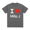 I Love Milo J Tshirt 111 Album Merch TShirts Unisex Women Clothes Fashion Hip Hop Vintage Harajuku Short Sleeve T Shirt Fans Gift