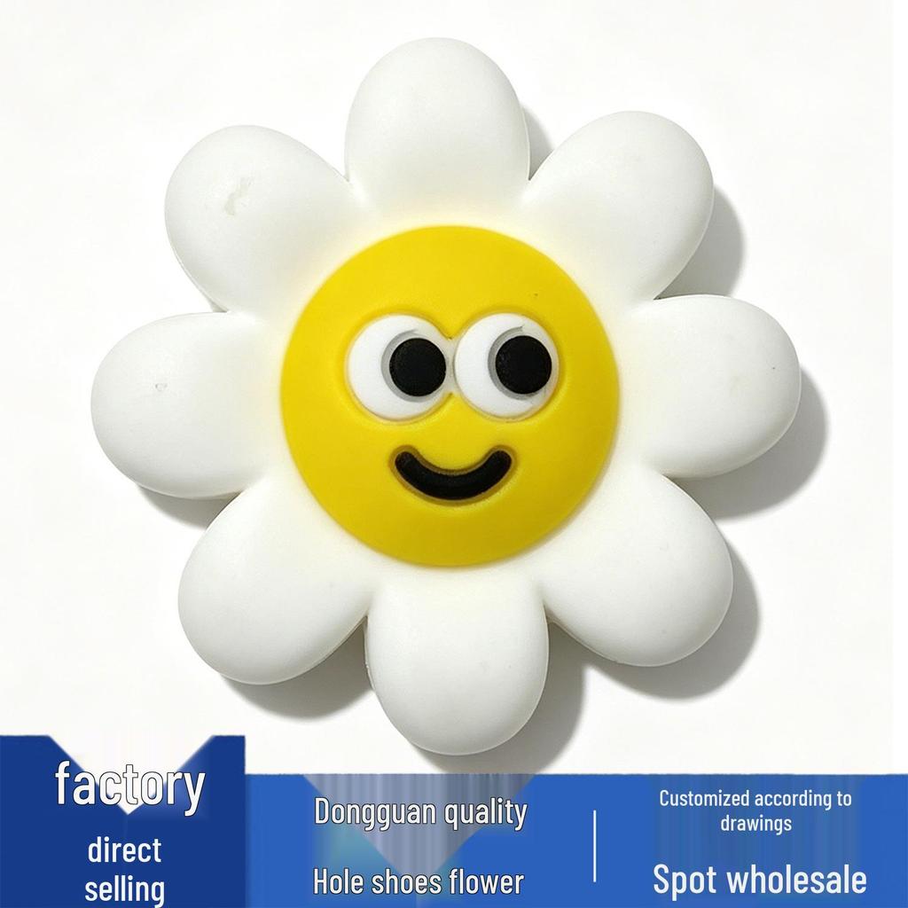 Cute PVC Flower Shoe Charms for Crocs – Versatile & Stylish Clog Decorations