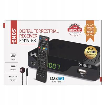 Digitaler terrestrischer TV-Decoder-Tuner DVB-T/T2 HD HEVC