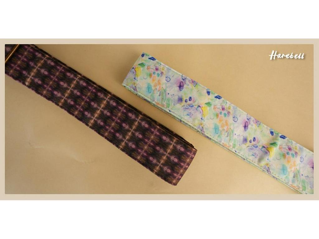 Retro Dark Style Purple Shadow Faux Leather Guitar Strap