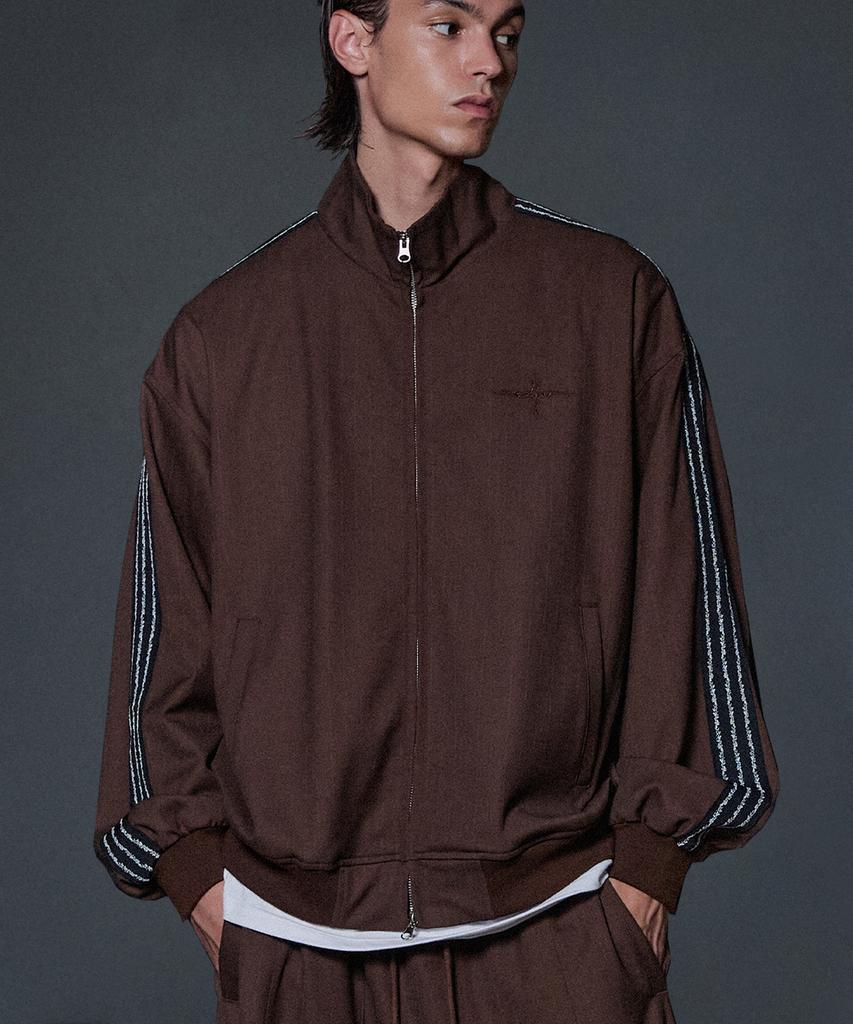 Not4Nerd Thorns Line Track Jacket - Brown