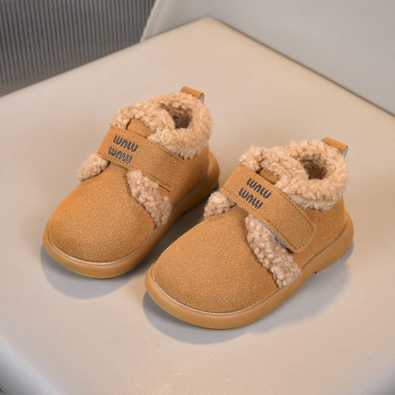 Children's Fleece-Lined Board Shoes | Fashionable Winter Boots for Boys & Girls Casual Kids Shoes Comfortable Walking Shoes