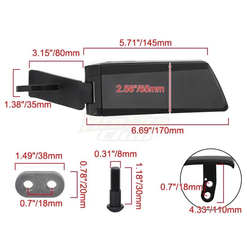 Motorcycle Accessories For Honda Goldwing GL1800 Tour 2018- Rear Passenger Adjustable Armrests