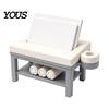 Miniature Spa Furniture Mini Massage Table Business Card Holder, Creative Organizer with U-shaped Headrest Therapy Room Decoration And Towel, Display