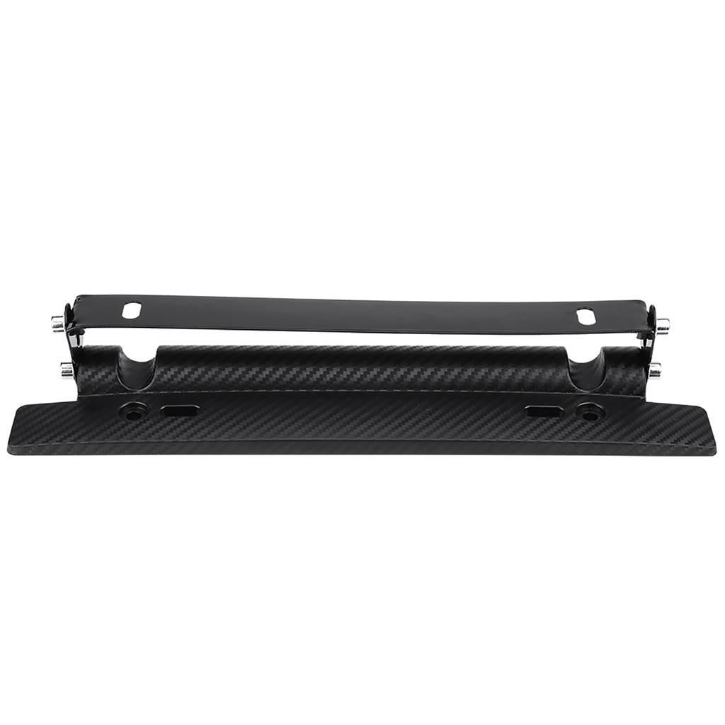 Car License Plate Holder Carbon Frame Mount with 180 Degrees Angle Adjustment for Most Cars Front or Rear Installation