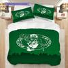 Biancheria da letto con spirito di squadra dei Boston Celtics(1 * copripiumino + 2 * federa, senza nucleo)Regalo di compleanno di Natale Copripiumino e federa