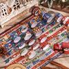 12 Rolls Vintage Christmas Washi Tape Set 4 Sizes Decorative Scrapbooking Santa Claus Tape Decorative Masking Adhesive Tapes