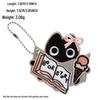 Korean INS Style Luggage Tag Keychains - DIY Anti-Lost Bag Accessory with Embroidery Blank Cloth Patch