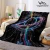 Neon Planet Butterfly Flannel Blanket Warm Soft Halloween Christmas Decorative Couch Warm Cozy All-Season Gift