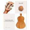 Classical 23/26 Inch Solid Mahogany Top Ukulele for Children's Beginners