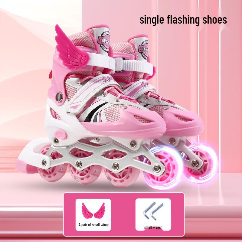 Kids' Inline & Ice Skates Set for Ages 3-15 - Beginner Rollerblades for Boys & Girls