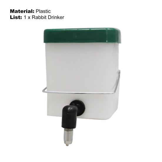 0.5/1L Automatic Rabbit Drinker Leak-proof Lid Design Fountain Splash Proof Water Dispenser Drinking Equipment