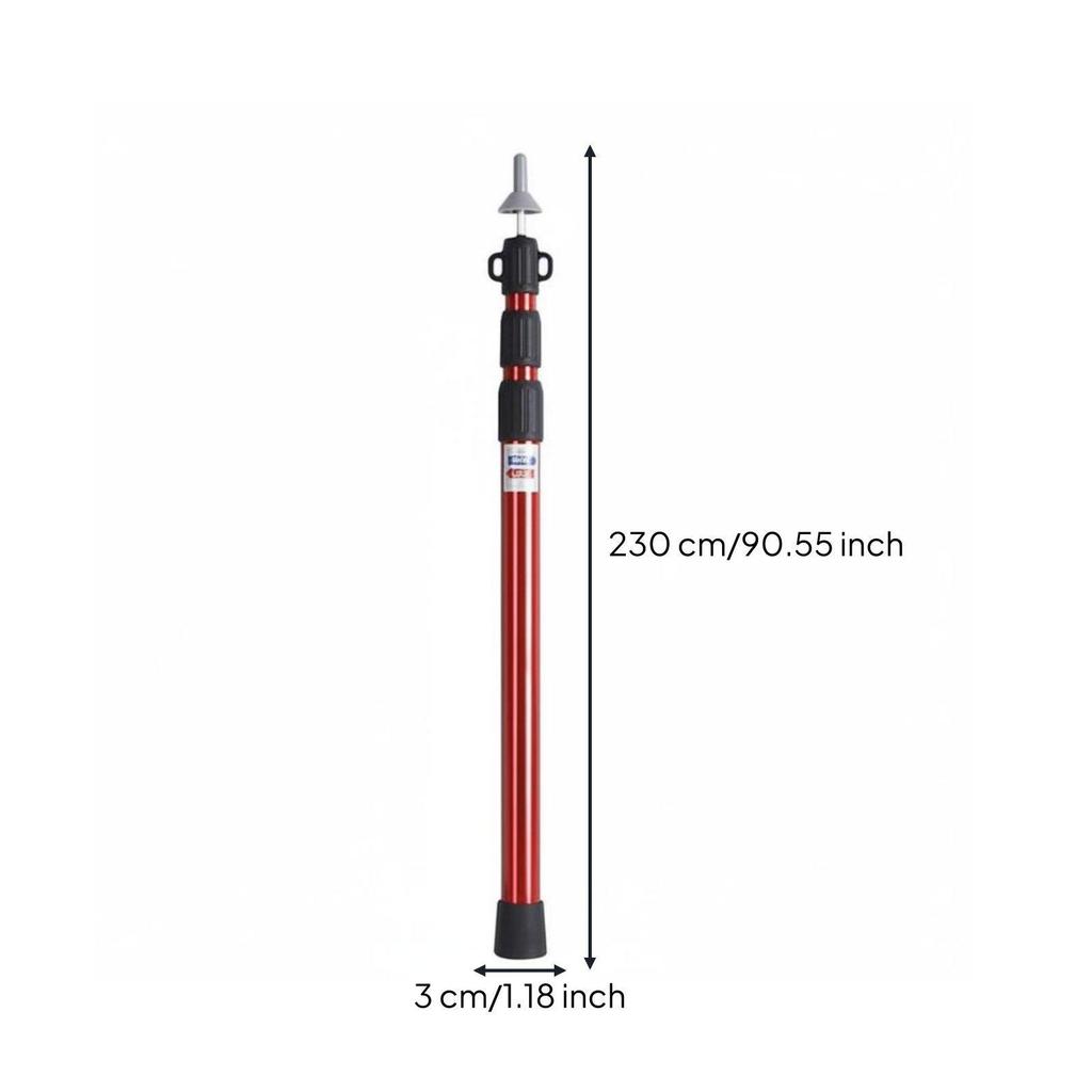 Adjustable Aluminum Tent Pole Telescoping Ultralight Support Rod for Canopy