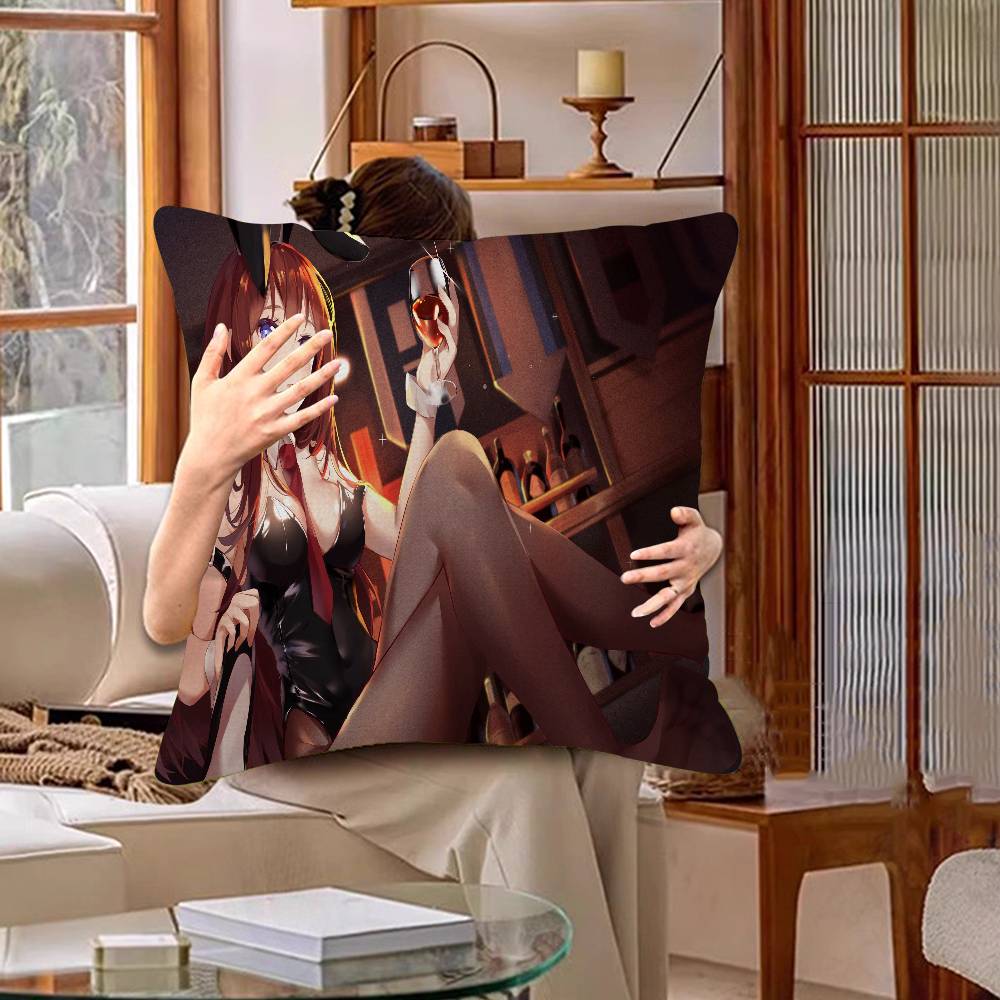 STEINS GATE Pillow Anime Pillow Sofa Bed Head Pillow Cover Cushion Cover 45x45 Cm Fashion