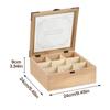 Tee-Organizer Aufbewahrungsbox Teebeutelhalter 9 Fächer Dekorative Teekannenhalter Behälter Teebox Station Auslage Teebox