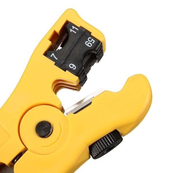 Coax Coaxial Rotary Cable Wire Cutter Stripping Tool Rg59 Rg6 Rg7 Rg11 Stripper