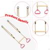 Trapeze Swing Bar Hanging Rings for Indoor Outdoor Use Fitness Home Gym