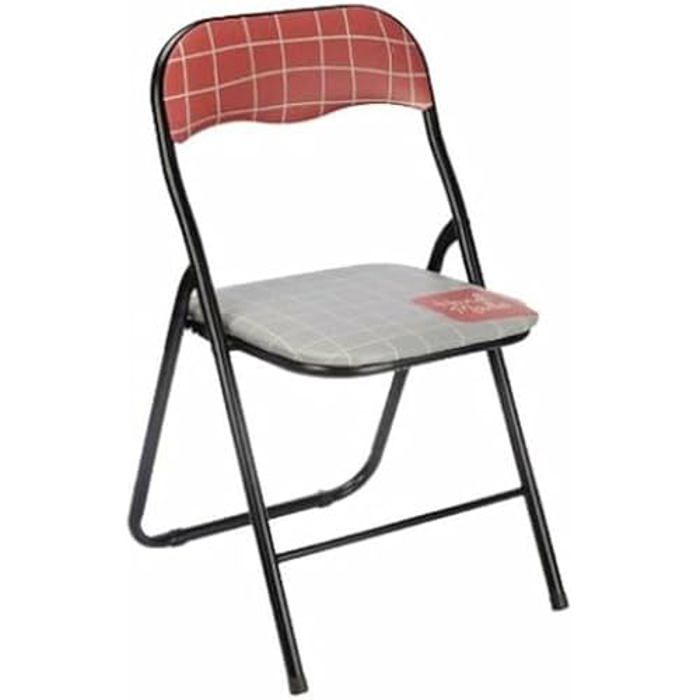 Chaise pliante - GIFT DECOR - Hand Made - Plastique - Métal - Marron - Lot de 6