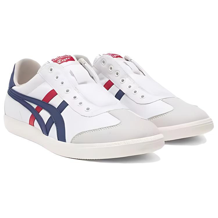 ONITSUKA TIGER Tokuten Slip-On Casual Comfortable Non-Slip Durable Low-Top Skate Shoes Unisex Sneaker White Blue 1183C129-100