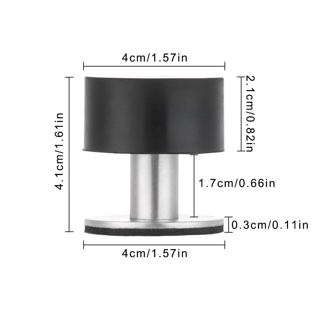 Stainless Steel Rubber Stopper Self Adhesive Door Stopper Practical Non Punch Rubber Floor Protector High Quality Door Stop Tool