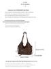Women's 2025 Autumn Retro Korean Style Frosted Texture Shoulder Tote Bag
