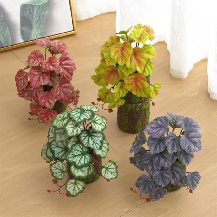 Artificial Amphibian Plants Terrarium Leaves Habitat Decor for Iguana for Turtle